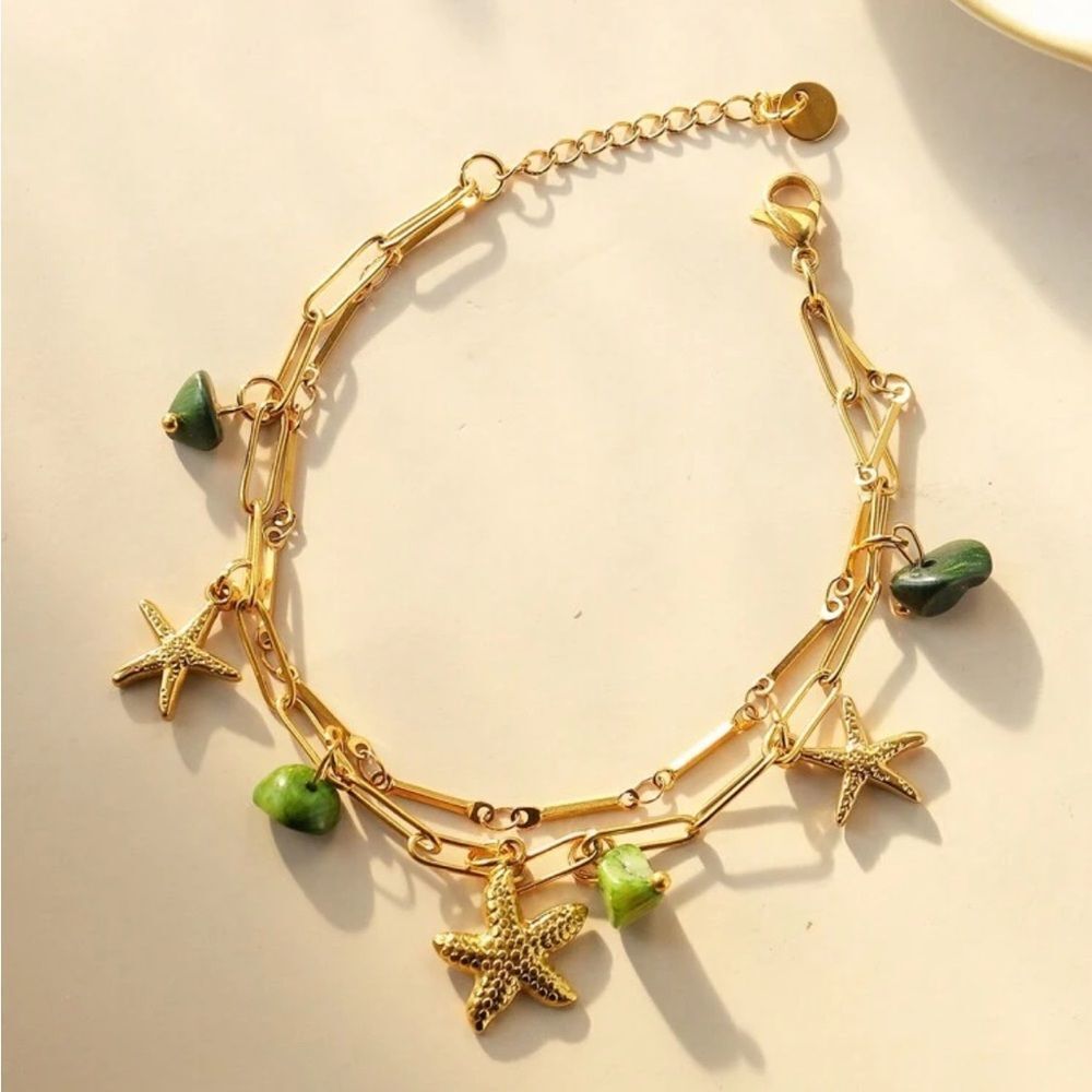 Starfish Charm Bracelet Q729